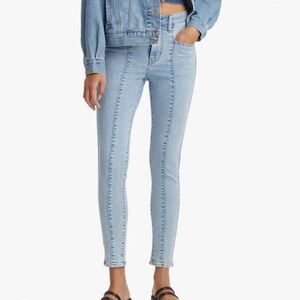 Levi’s 721 recrafted high rise skinny jean light wash blue jean denim size 27